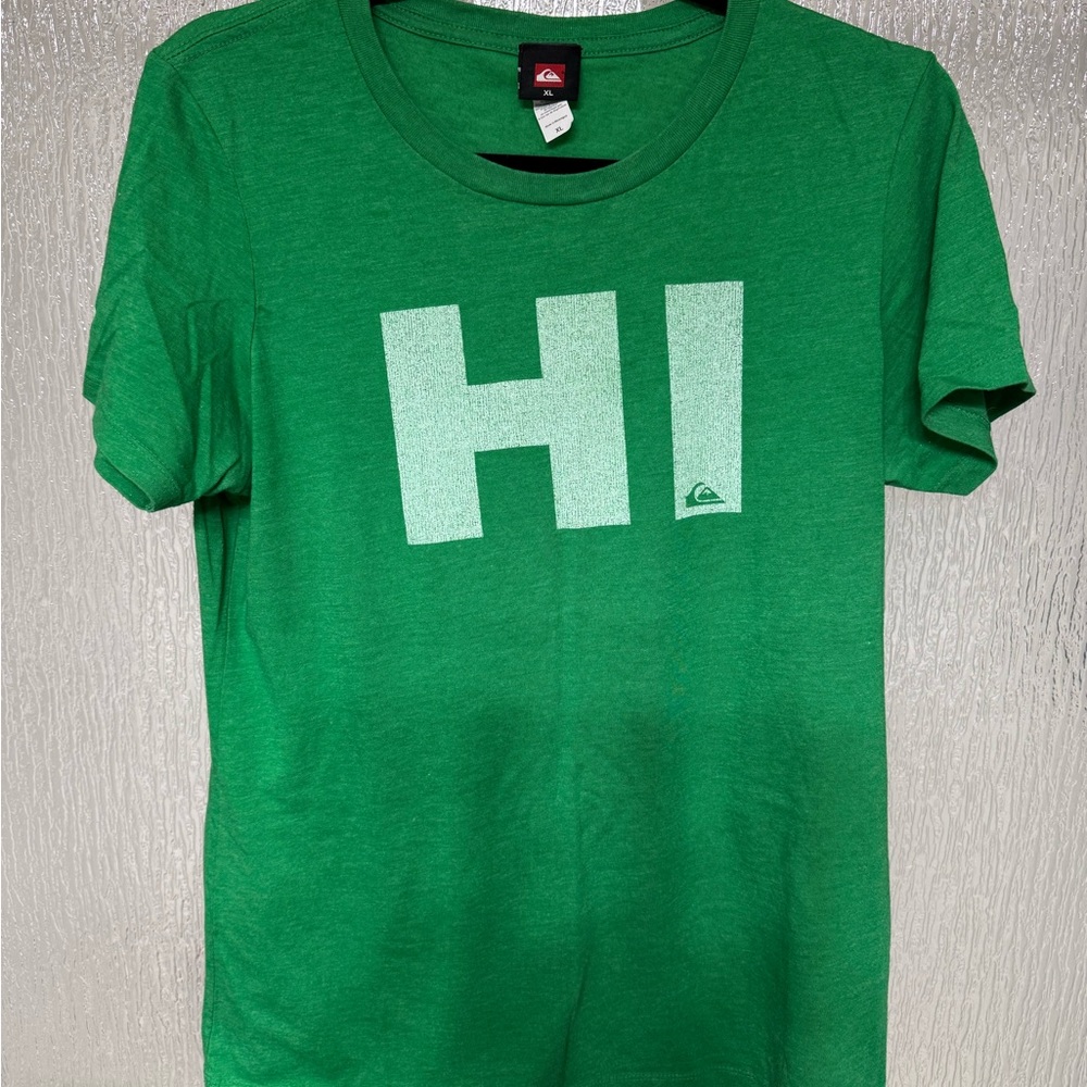 Quiksilver Green Short Sleeve Tee